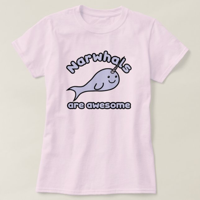 Narwhals är enorm tee shirt (Design framsida)