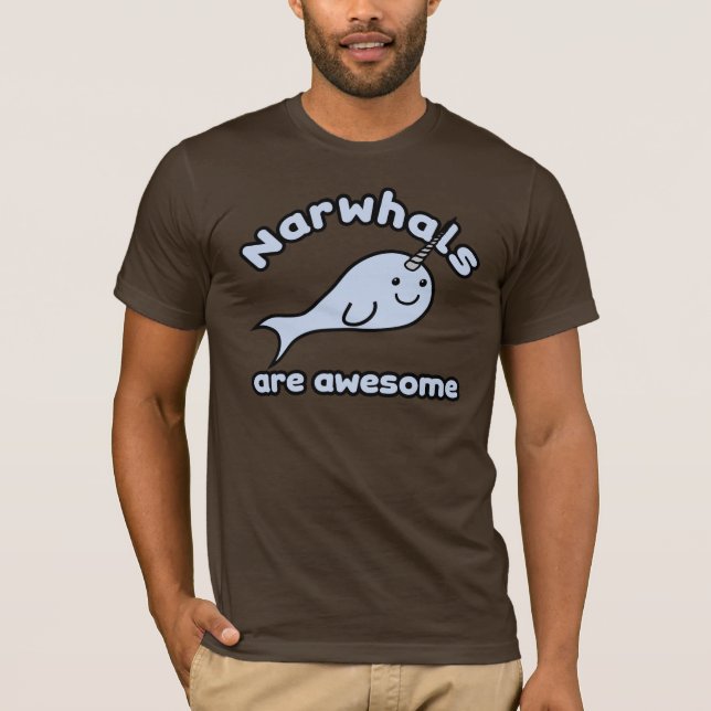 Narwhals är enorm tee shirt (Framsida)