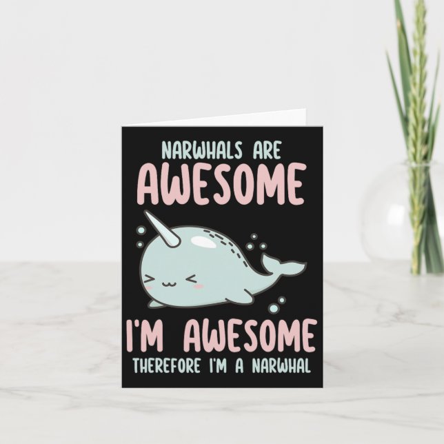 Narwhals är Fantastisk I är Fantastisk och därför  Kort (Framsida)