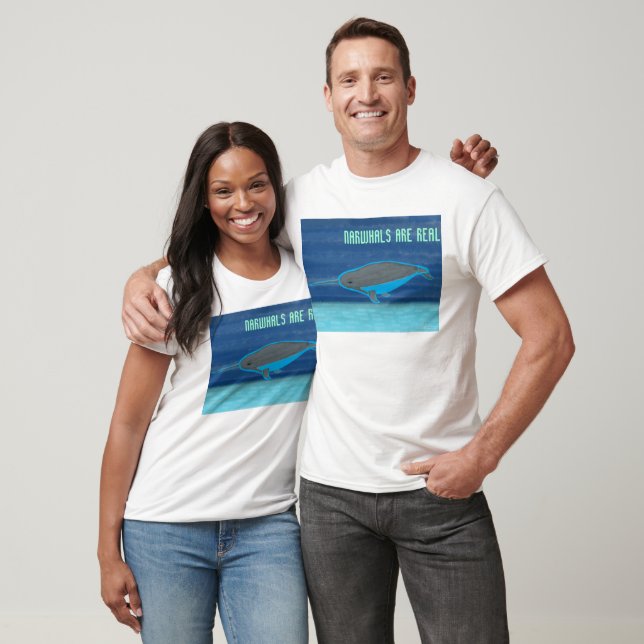 Narwhals är Real T Shirt (Unisex)