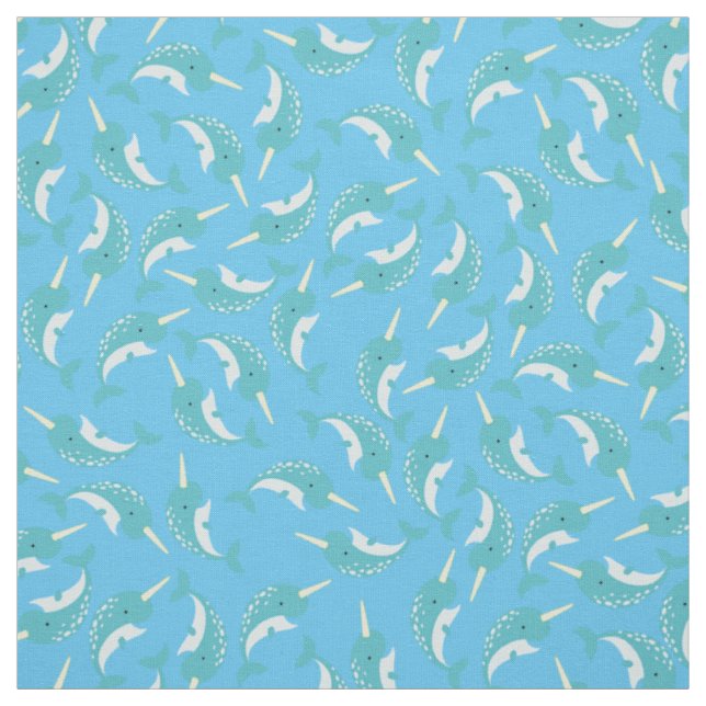Narwhals Cute Kids Baby Nursery Tyg (Provkarta)