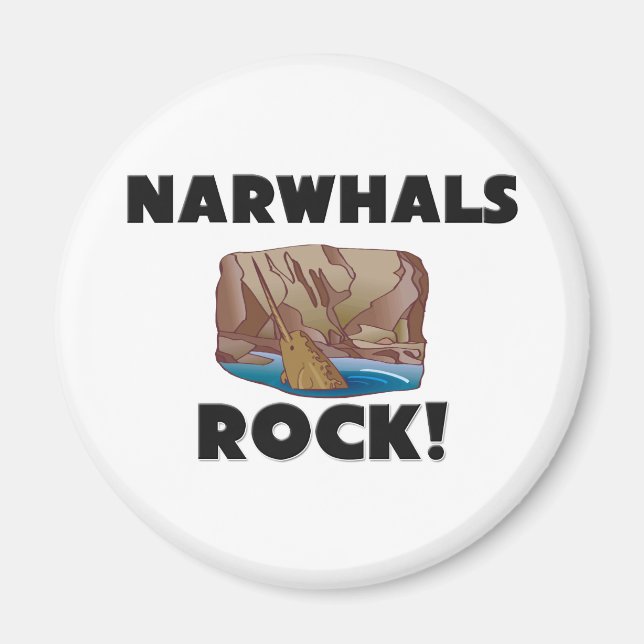 Narwhals Sten Magnet (Framsidan)