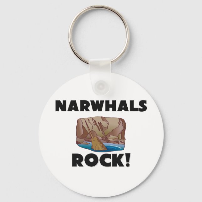 Narwhals Sten Nyckelring (Framsida)