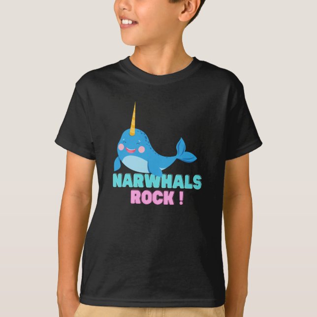 Narwhals Sten! T Shirt (Framsida)
