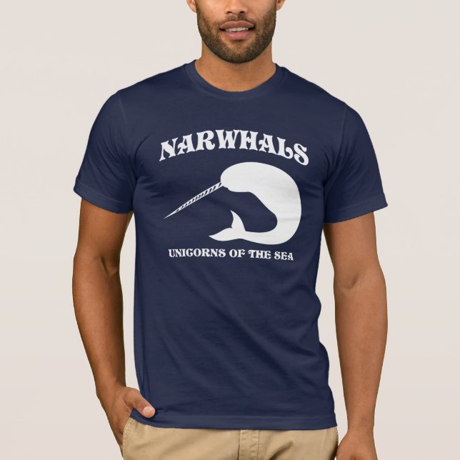 Narwhals Unicorns av havet Tee Shirt (Framsida)