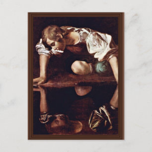 Narzis, av Michelangelo Merisi Da Caravaggio Vykort