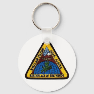 NAS Adak, Alaska White Keychain Nyckelring