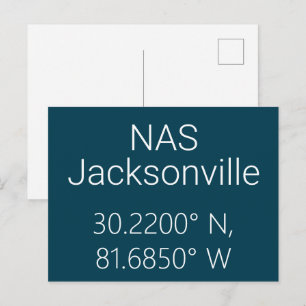 NAS Jacksonville Latitud Longitud Postkort Vykort