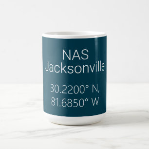 NAS Jacksonville Latitude Longitud Kaffemugg