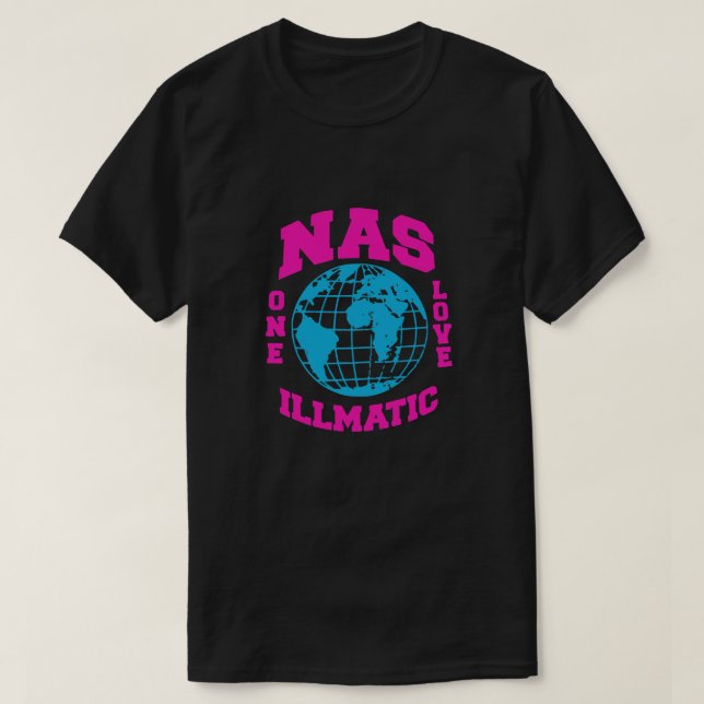 NAS ONE LOVE ILLMATIC MIAMI VICE EDITION [HIPHOP V T SHIRT (Design framsida)