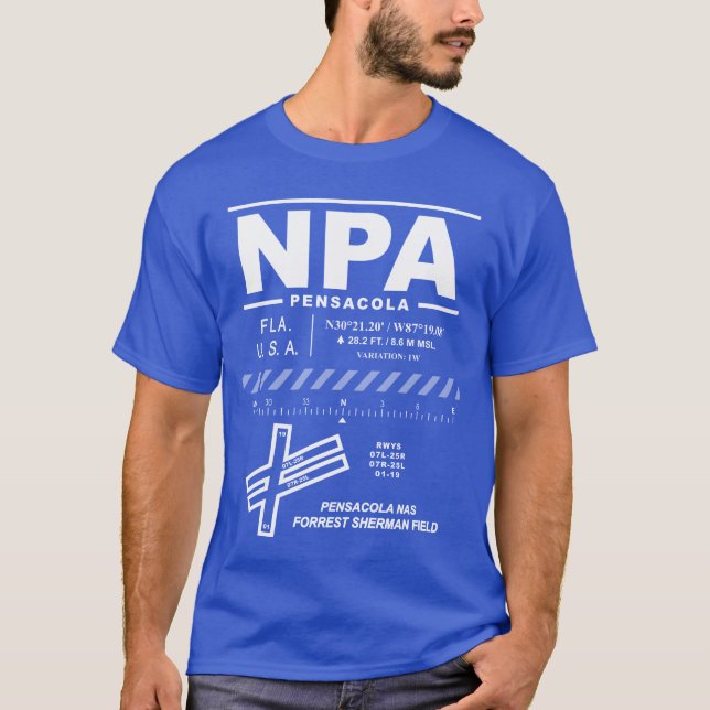 NAS Pensacola/Skogen Sherman Fält NPA T-Shirt (Framsida)