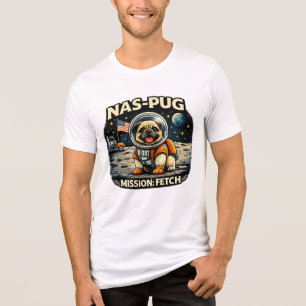 NAS-PUG Uppdrag: Hämta – Astronaut Pug Unisex-kloc T Shirt