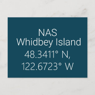 NAS Whidbey Island Latitud Longitud Postkort Vykort