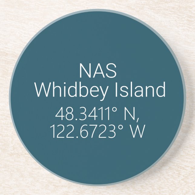NAS Whidbey Island Latitud Longitud Underlägg (Framsidan)