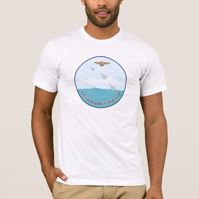 NAS Whidbey Island Logotyp Shirt T-shirt (Framsida)
