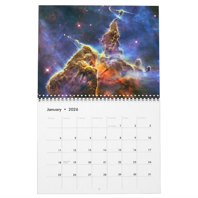 NASA 2015 för utrymmeastronomikalender Kalender (Jan 2026)