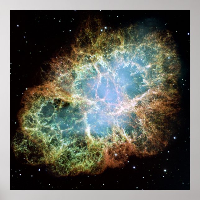 NASA - A Giant Hubble Mosaic of the Crab Nebula Poster (Framsidan)