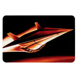 NASA Aero Space Flygplan Shuttle 60's Artist Conce Magnet