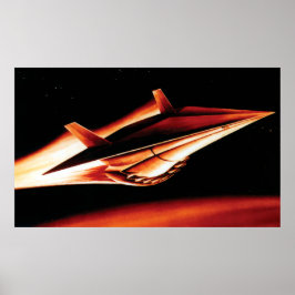NASA Aero Space Flygplan Shuttle 60's Artist Conce Poster