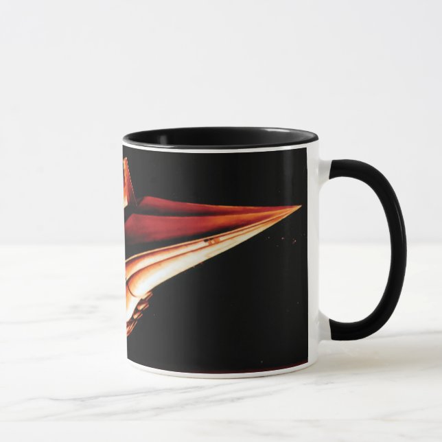 NASA Aero Space Plane Shuttle 60-talets konstnärsk Mugg (Höger)