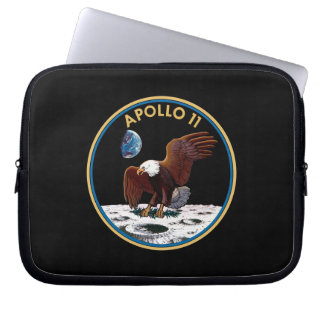 NASA Apollo 11 Måne Landing Lunar Patch Insignia Laptop Sleeve