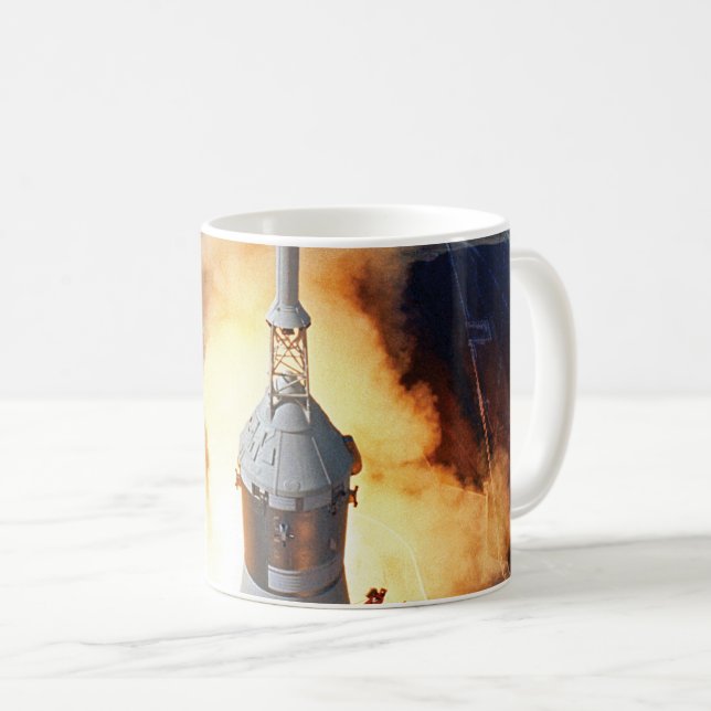 NASA Apollo 11 Måne Landing Rocket Launch Mugg (Framsida höger)