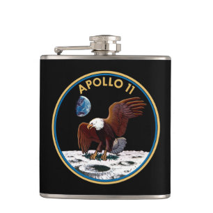 NASA Apollo 11 månlandning Lunar Patch Insignia Fickplunta