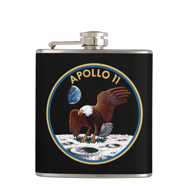 NASA Apollo 11 månlandning Lunar Patch Insignia Fickplunta (Framsidan)
