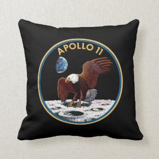 NASA Apollo 11 månlandning Lunar Patch Insignia Kudde