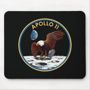 NASA Apollo 11 månlandning Lunar Patch Insignia Musmatta