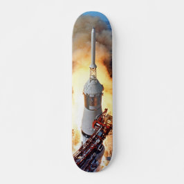 NASA Apollo 11 månlandningsraketuppskjutning Mini Skateboard Bräda 18,5 Cm
