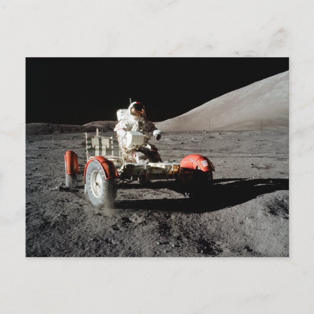 NASA Apollo 17 Lunar Roving Fordon, 1972 Vykort (Framsida)