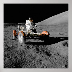 NASA Apollo 17 Lunar Roving Fordon Poster