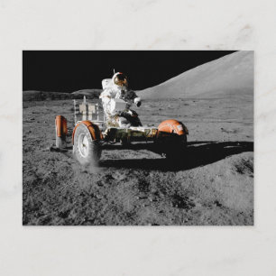 NASA Apollo 17 Lunar Roving Fordon Vykort