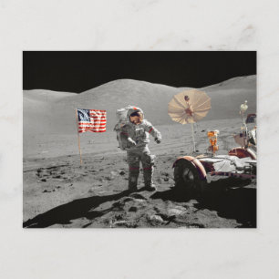 NASA Apollo 17, månlandning uppdrag, 1972 Vykort