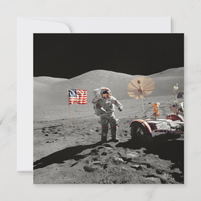 NASA Apollo 17 månlandningsuppdrag, 1972 (Framsida)