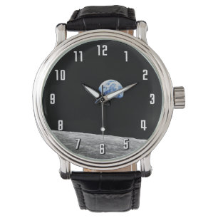 NASA Apollo 8 Earthrise Måne Lunar Orbit Photo Armbandsur