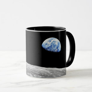 NASA Apollo 8 Earthrise Moon Lunar omloppsbana Fot Mugg