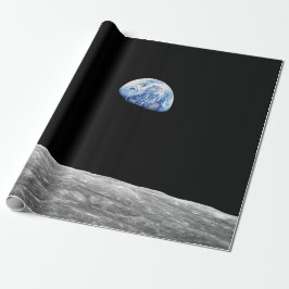 NASA Apollo 8 Earthrise Moon Lunar omloppsfoto Presentpapper