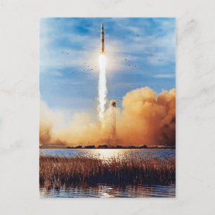 NASA Apollo 8 raketuppskjutning Kennedy Space Cent Vykort