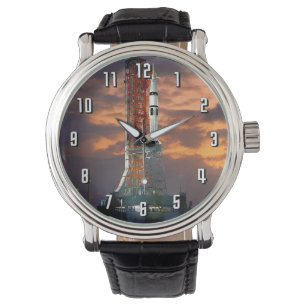 NASA Apollo Soyuz uppskjutningsfordon Sunrise Laun Armbandsur