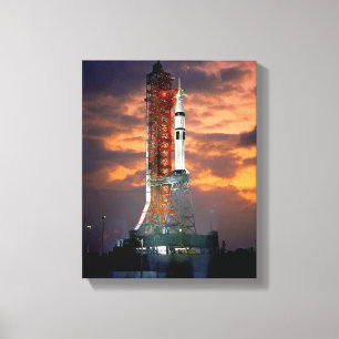 NASA Apollo Soyuz uppskjutningsfordon Sunrise Laun Canvastryck