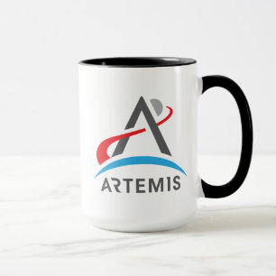 NASA Artemis Logotyp Eclipse Black Trim Mugg
