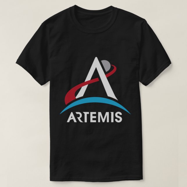 NASA Artemis Program Logo Mars 2024 Space Astronau T Shirt (Design framsida)
