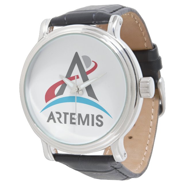 NASA Artemis Program Logotyp Mars 2024 Astronaut Armbandsur (Vinklad)
