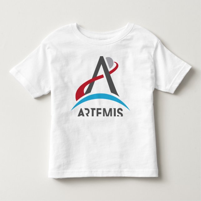 NASA Artemis Program Logotyp Mars 2024 Astronaut T Shirt (Framsida)