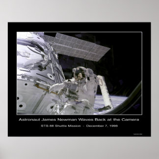 NASA Astronaut Newman Vågar Tillbaka till Camera Poster