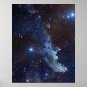 NASA-astronomi med Witch Head nebula space Poster