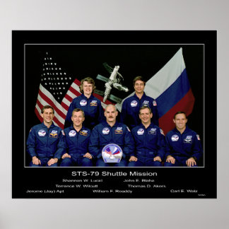 NASA-besättning på SJÄLVT-79-Uppdrag - 1996 Poster
