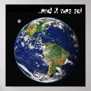 Nasa-blått marmorerar jord,…, och den var så! poster